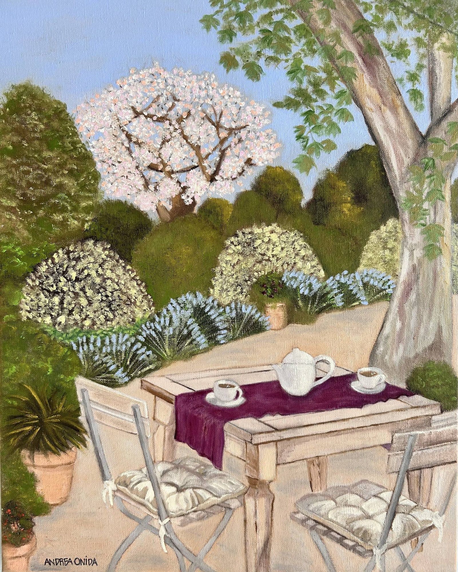 Le Jardin, 2026 — oil on canvas by Andrea Onida