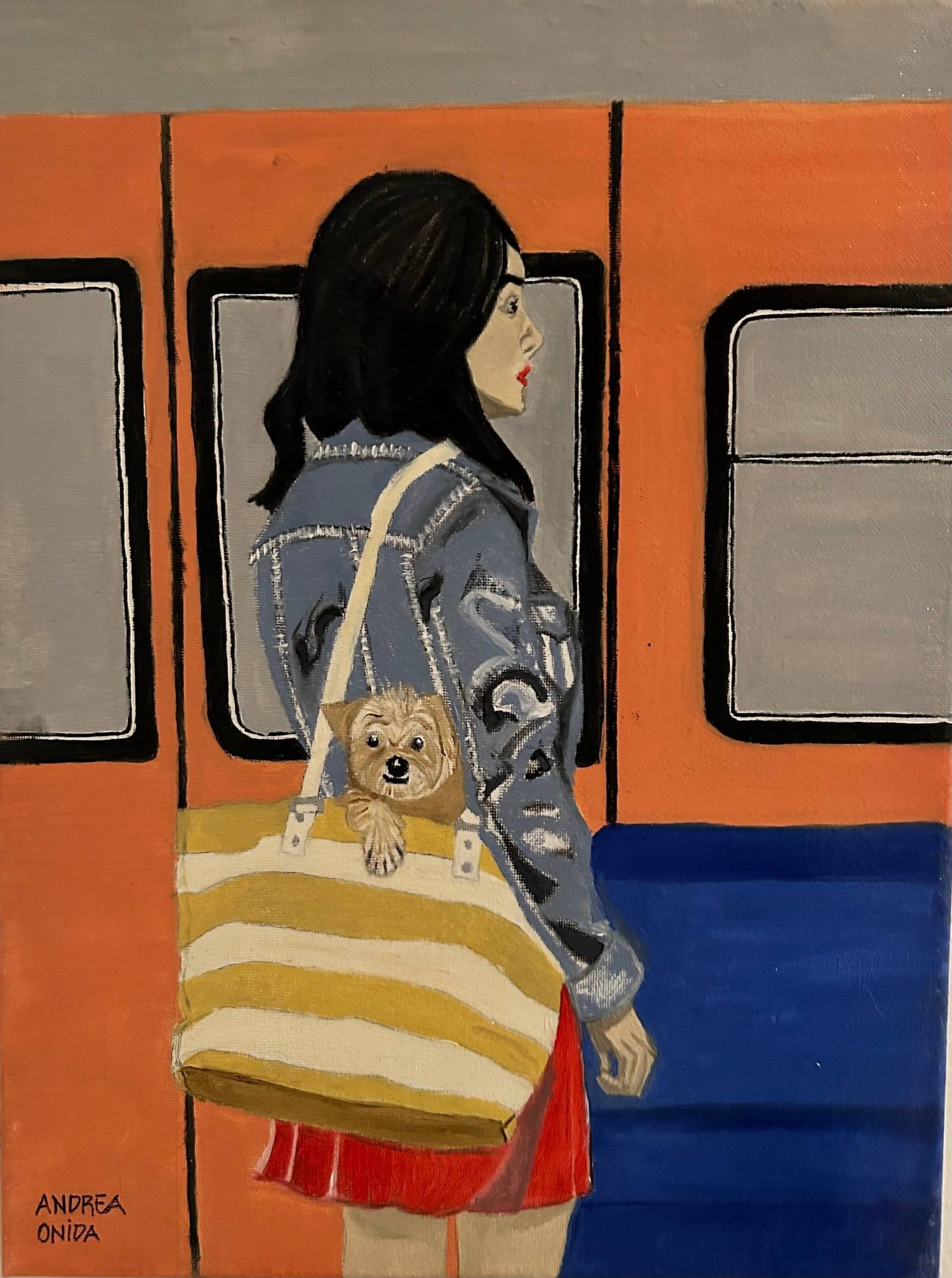 Quiet Routines, 2025 — oil on canvas by Andrea Onida